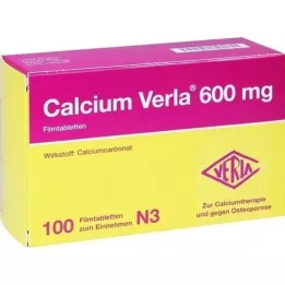 CALCIUM VERLA 600 mg filmových tablet, 100 ks