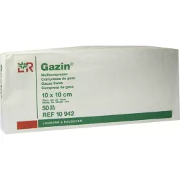GAZIN Gáza sestava 10x10 cm nesterilní 32násobný provoz, 50 ks