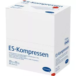 ES-KOMPRESSEN Steril 7,5x7,5 cm 8krát, 25x2 ks