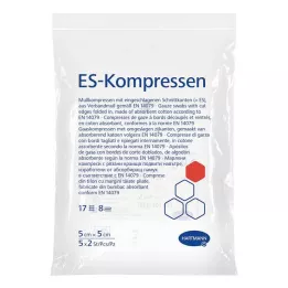 ES-KOMPRESSEN sterilní 5x5 cm 8cestný, 5X2 ks