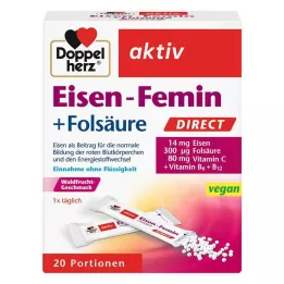 DOPPELHERZ Iron-Femin DIRECT Pelety, 20 ks