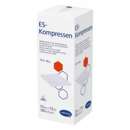 ES-KOMPRESSEN Unteril 7,5x7,5 cm 16krát, 100 ks