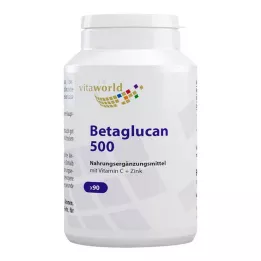 BETA-GLUCAN 500+Vitamín C+Zinkové kapsle, 90 ks