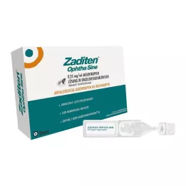 ZADITEN ophtha sine 0,25 mg/ml oční kapky jednotlivá dávka, 20 ks