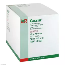 GAZIN Gáza komp.10x10 cm sterilní 12vrstvá, 40X2 ks