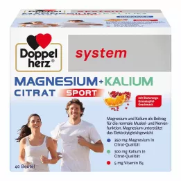 DOPPELHERZ Granule systému Magnesium+Potassium Citrate, 40 ks