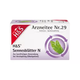 H&amp;S Senna leaves N filtračních sáčků, 20X1,0 g