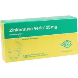 ZINKBRAUSE Verla 25 mg šumivé tablety, 40 ks