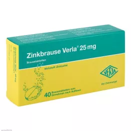ZINKBRAUSE Verla 25 mg šumivé tablety, 40 ks