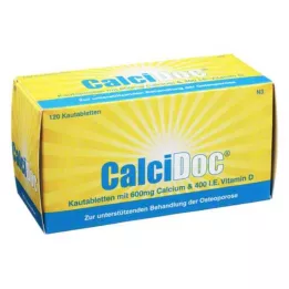CALCIDOC Žvýkací tablety, 120 ks