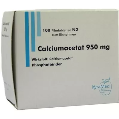 CALCIUMACETAT 950 mg filmových tablet, 100 ks