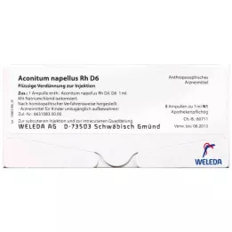 ACONITUM NAPELLUS RH D 20 Ampules, 8x1 ml