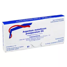 ARGENTUM METALLICUM praeparatum D 6 ampulí, 8 ks