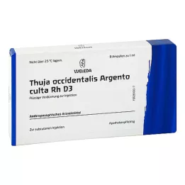 THUJA OCCIDENTALIS ARGENTO Culta D 3 Ampules, 8x1 ml