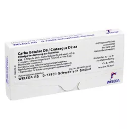 CARBO BETULAE d 8/crataegus d 2 aa ampules, 8x1 ml