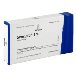 GENCYDO 5% injekční roztok, 8 ks