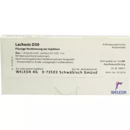 Lachesis D 30 ampule, 8x1 ml