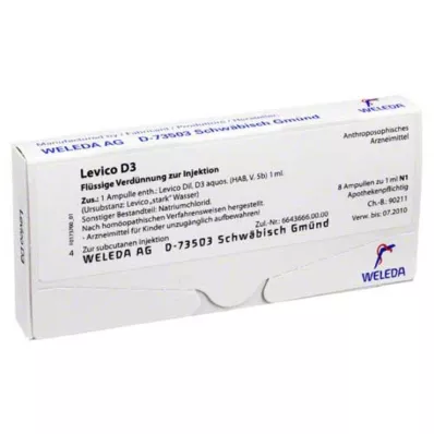 LEVICO D 3 ampule, 8X1 ml