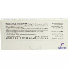 ROSMARINUS D 4 ampule, 8x1 ml