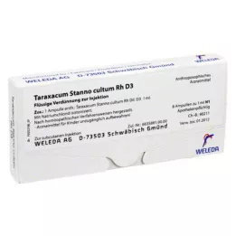 TARAXACUM STANNO cultum RH D 3 ampule, 8X1 ml