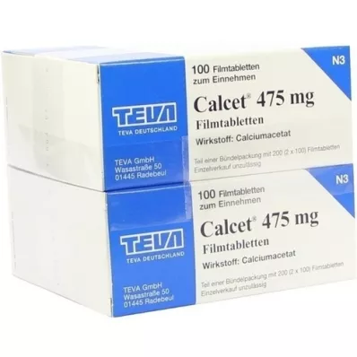 CALCET 475 mg filmové tablety, 200 ks