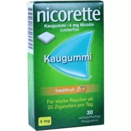 NICORETTE 4 mg Freshfruit Kaugummi, 30 ks