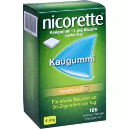 NICORETTE 4 mg Freshfruit Kaugummi, 105 ks