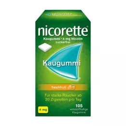 NICORETTE 4 mg Freshfruit Kaugummi, 105 ks