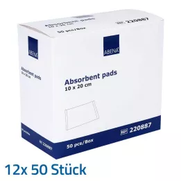 SAUGKOMPRESSEN nesterilní 10x20 cm 400 g/m, 12X50 ks