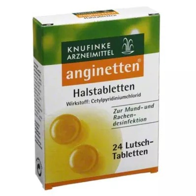 ANGINETTEN Krční pastilky, 24 ks