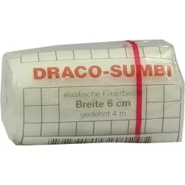 Dracosumbi fixační obvaz 6 cm x 4 m bílý, 1 kus