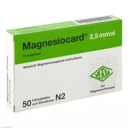 MAGNESIOCARD 2,5 mmol potahované tablety, 50 ks