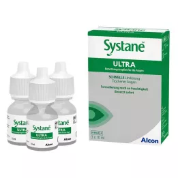 SYSTANE ULTRA Zvlhčující oční kapky, 3X10 ml