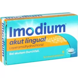IMODIUM Akutní lingvální tavící tablety, 6 ks