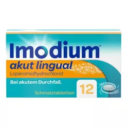 IMODIUM akutní lingvální tablety dispergovatelné v ústech, 12 ks