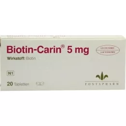 BIOTIN-CARIN 5 mg tablet, 20 ks