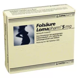 FOLSÄURE LOMAPHARM 5 mg tablety, 100 ks