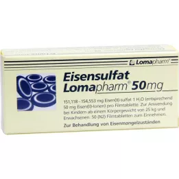 EISENSULFAT Lomapharm 50 mg potahované tablety, 50 ks