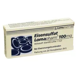 EISENSULFAT Lomapharm 100 mg potahované tablety, 20 ks