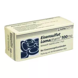 EISENSULFAT Lomapharm 100 mg potahované tablety, 50 ks