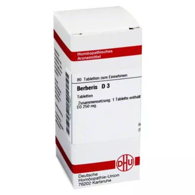 BERBERIS D 3 tablety, 80 ks