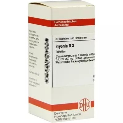 BRYONIA D 3 tablety, 80 ks