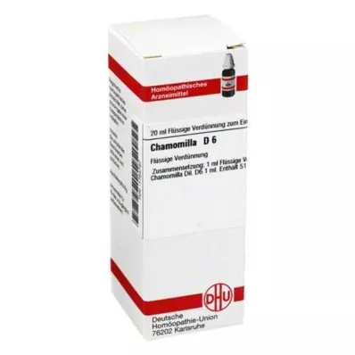 CHAMOMILLA D6 ředění, 20 ml CHAMOMILLA D6 ředění, 20 ml
