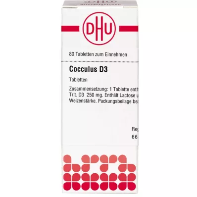 COCCULUS d 3 tablety, 80 ks