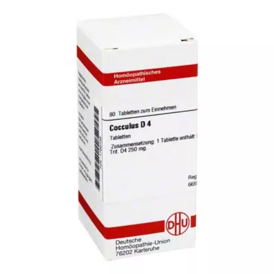 COCCULUS D 4 tablety, 80 ks