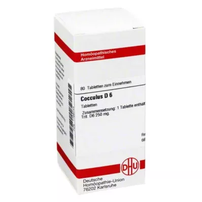 COCCULUS D 6 tablet, 80 ks