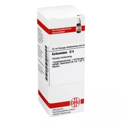GELSEMIUM D4 ředění, 20 ml GELSEMIUM D4 ředění, 20 ml