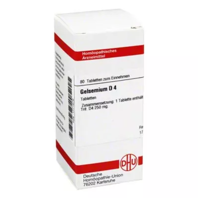 GELSEMIUM D 4 tablety, 80 ks