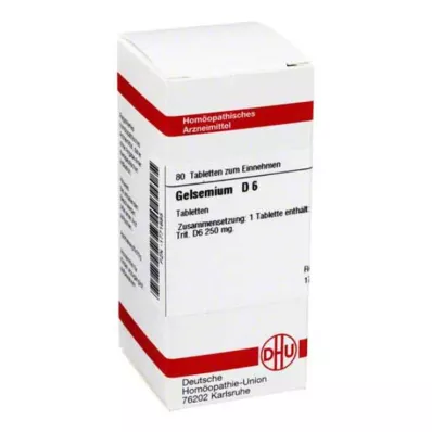 GELSEMIUM D 6 tablet, 80 ks