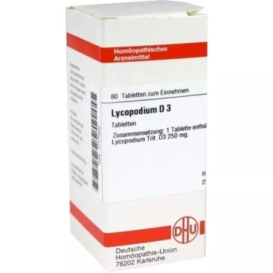 LYCOPODIUM D 3 tablety, 80 ks